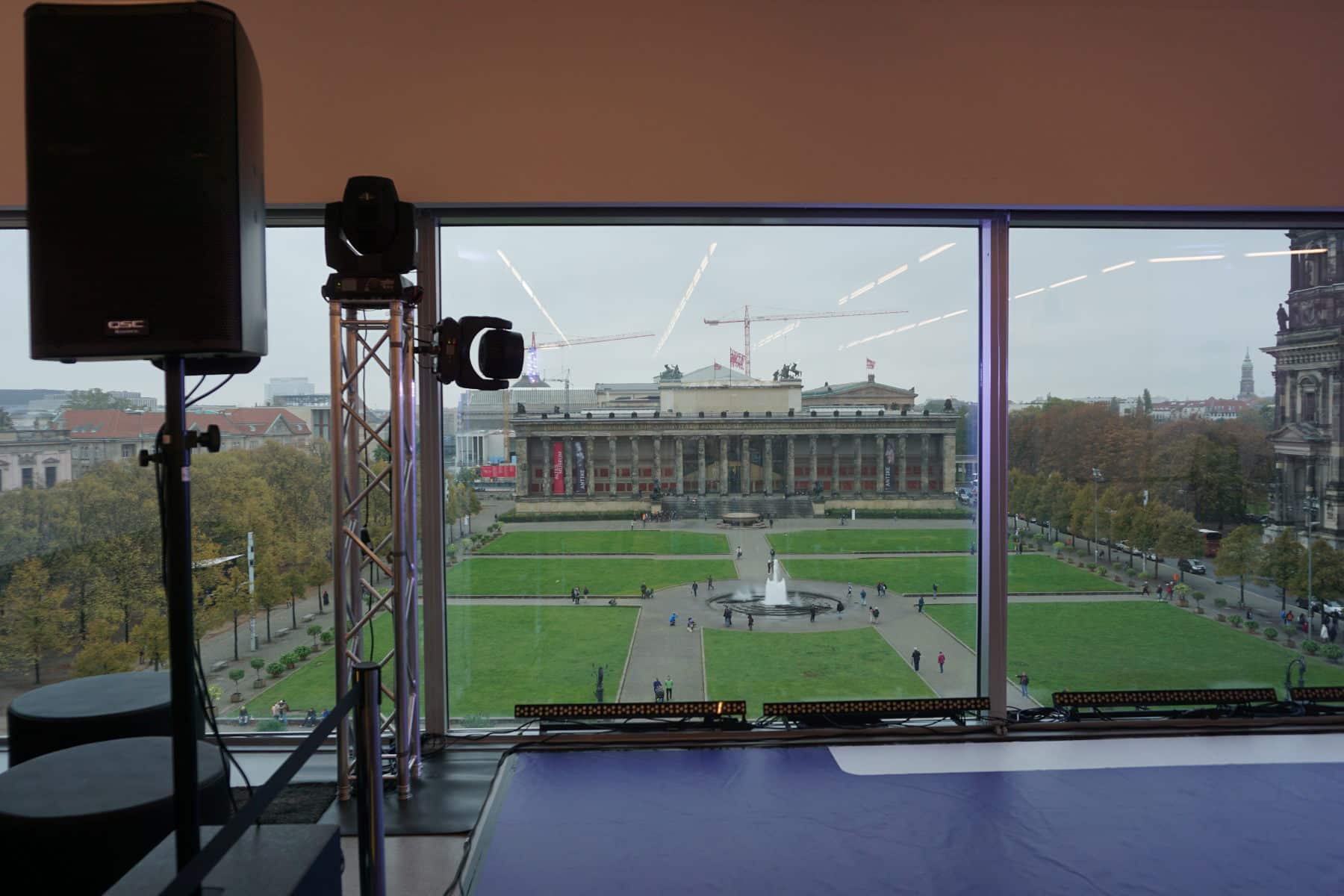 location support für die Humboldtbox, heute Standort des Berliner Schlosses