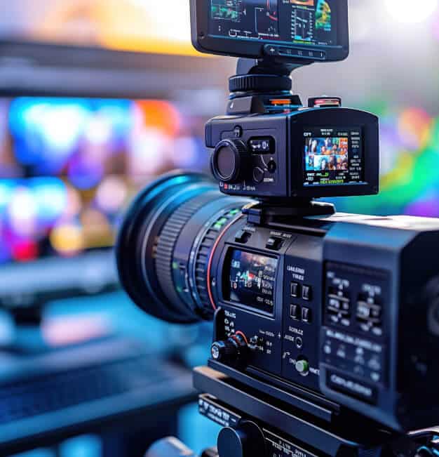 4K Kamera auf einer Veranstaltung. Mieten Sie auch Videotechnik und Kameratechnik bei blue media event.